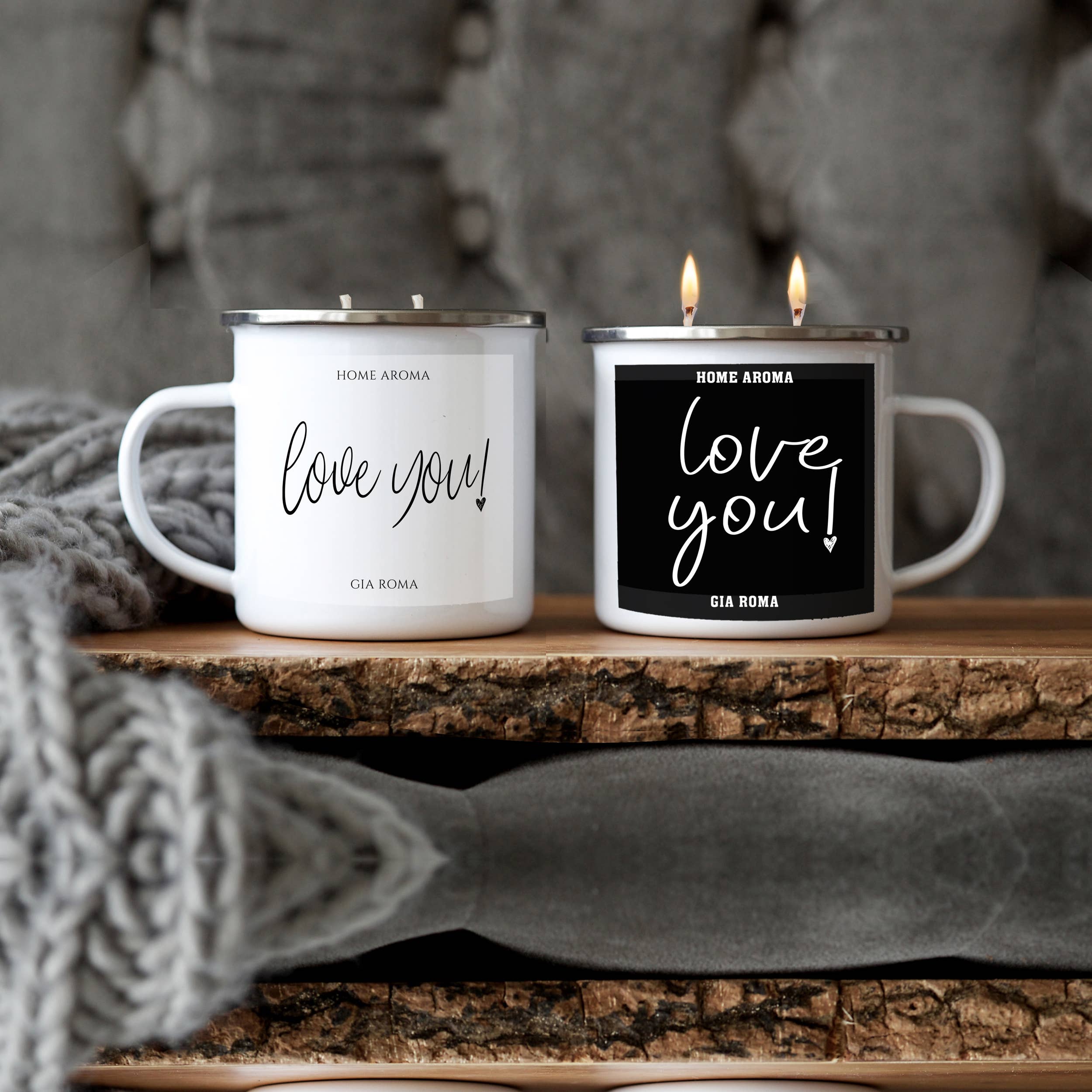 Gia Roma - Vendita all'ingrosso Candela in vasetto - Candele di San Valentino da 470 ml, regalo 'I Love You' per donne e uomini3