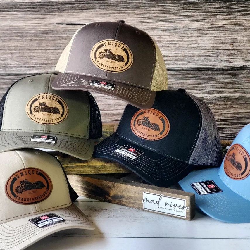 Mad River - Wholesale Trucker Hat - Unisex - Richardson 112 Trucker Hat w/ Custom Oval Leatherette Patch8