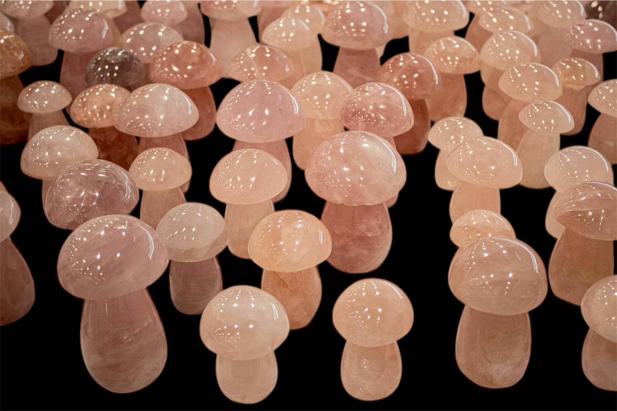 Quasar Gems USA - Wholesale Spiritual Stone/Crystal - Rose Quartz Mushrooms1