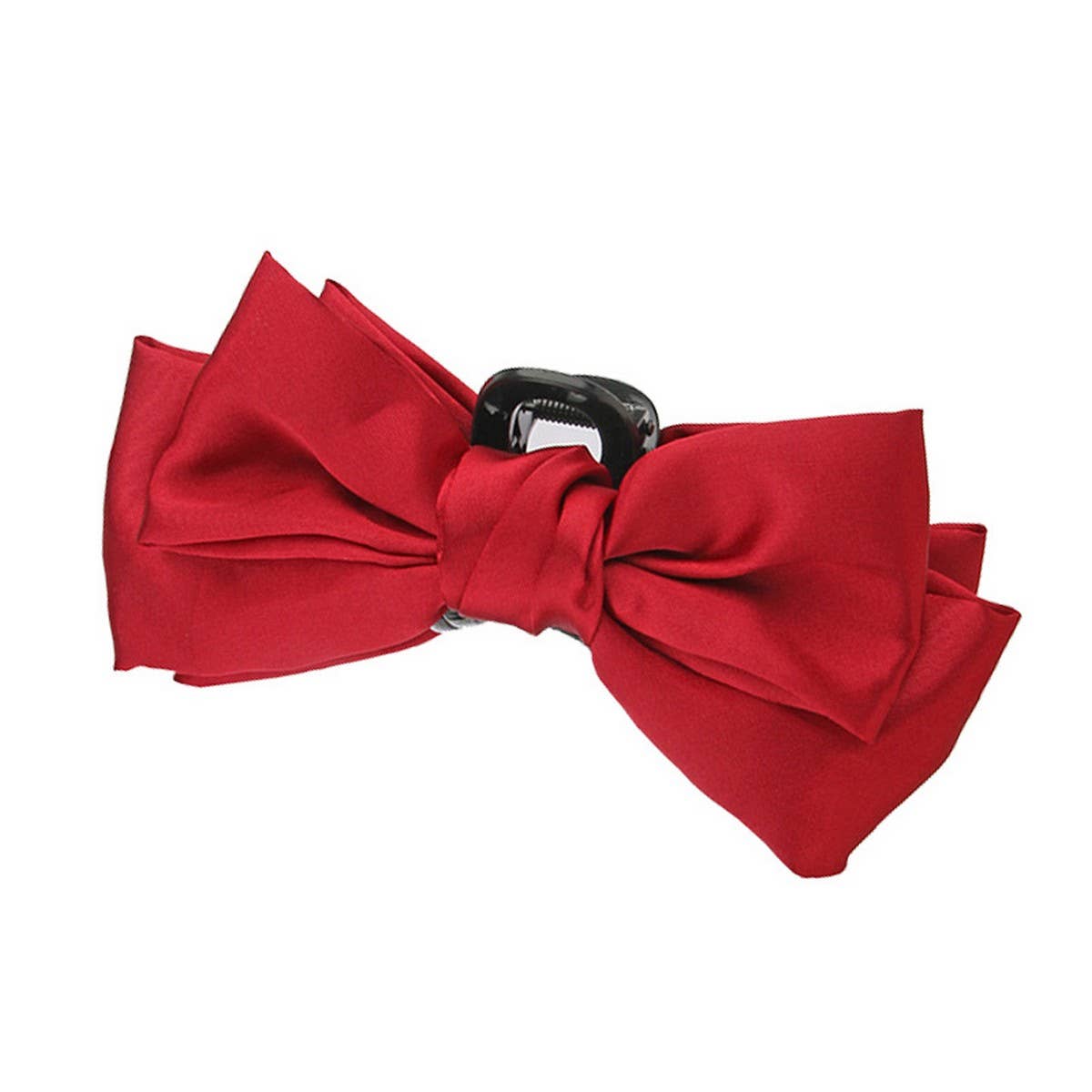 NINEXIS - Wholesale Hair Clip - Women's - CWAHA07430_LARGE BOW FABRIC HAIR CLAW CLIP FOR WOMEN1