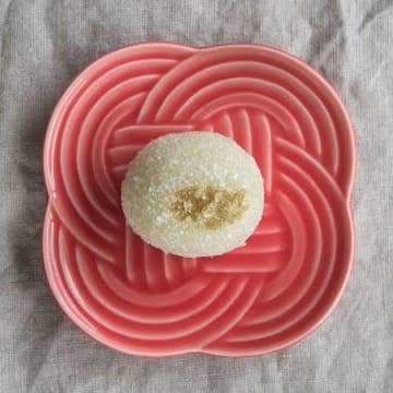 Assiette Oda pottery Musubi 10,8 cm - rouge pour la vente par Yamani