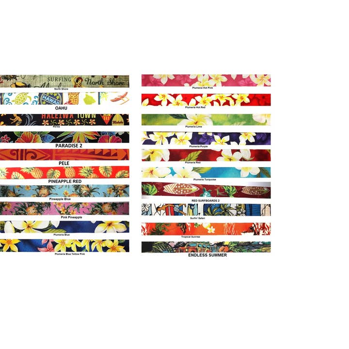 Dog Gone Hawaiian - Wholesale Pet Collar - Dog - Hawaiian Adjustable Dog Collars-Medium 3/4" W X 11-16" L3