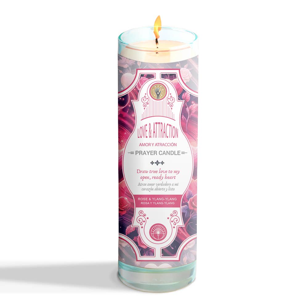Designs by Deekay Inc. - Wholesale Votive Candle - Love And Attraction Prayer Candle 8" (9.5 oz)2