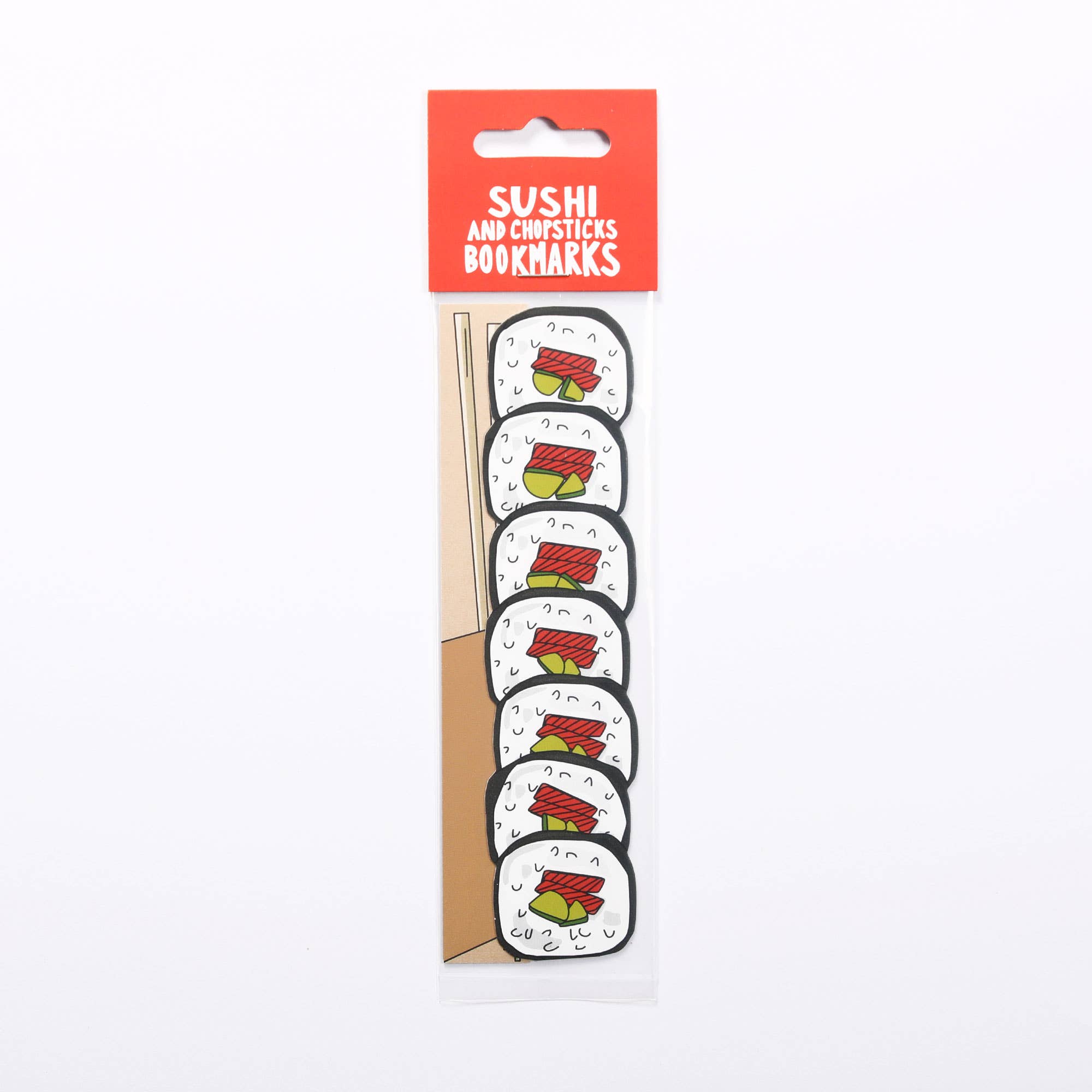 Humdrum Paper - Wholesale Bookmark - Sushi and Chopsticks Bookmarks (it's die cut!)3