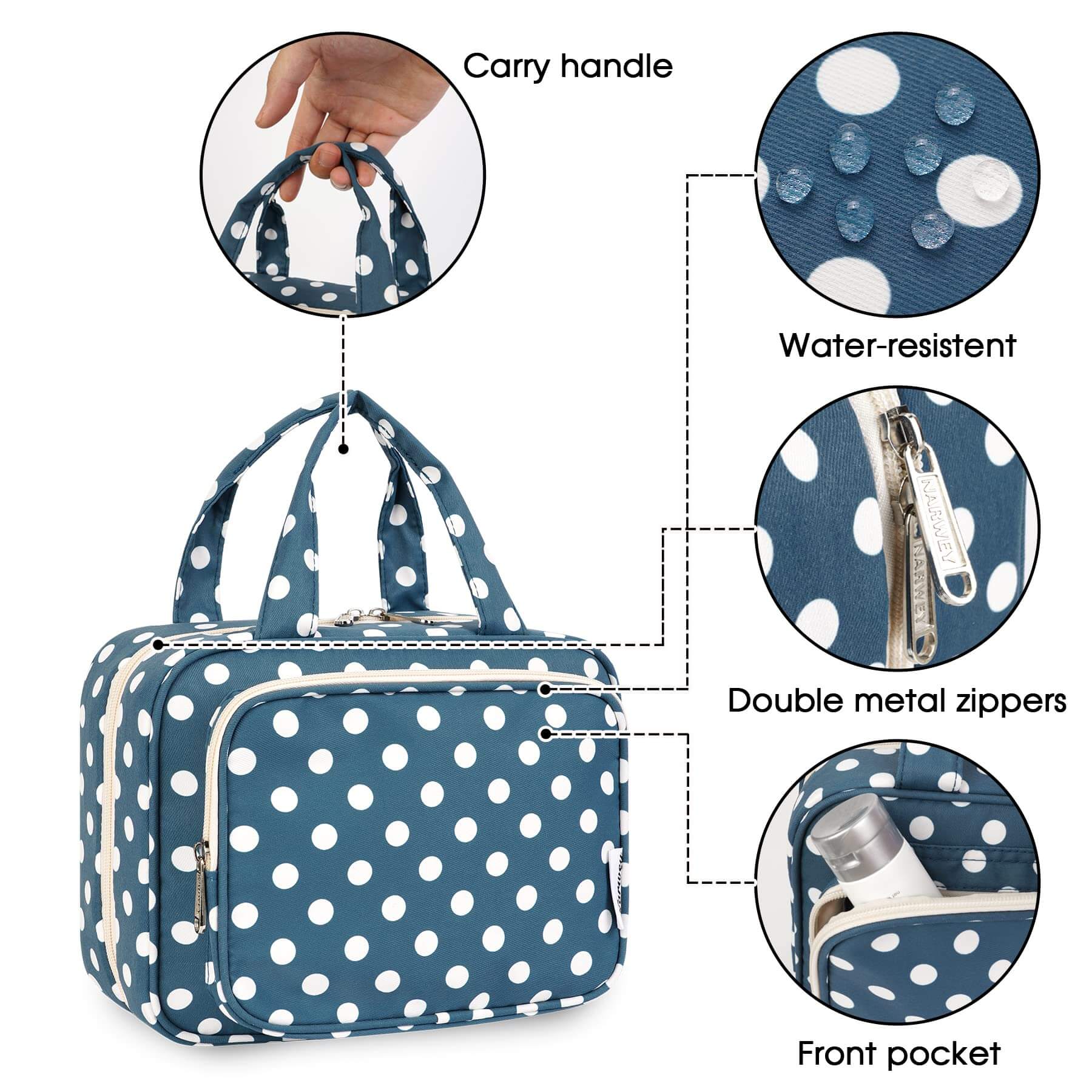 wandf – Großhandel Schmink-/Kosmetiktasche – Hängender Kulturbeutel für Frauen Reise-Make-up-Tasche90