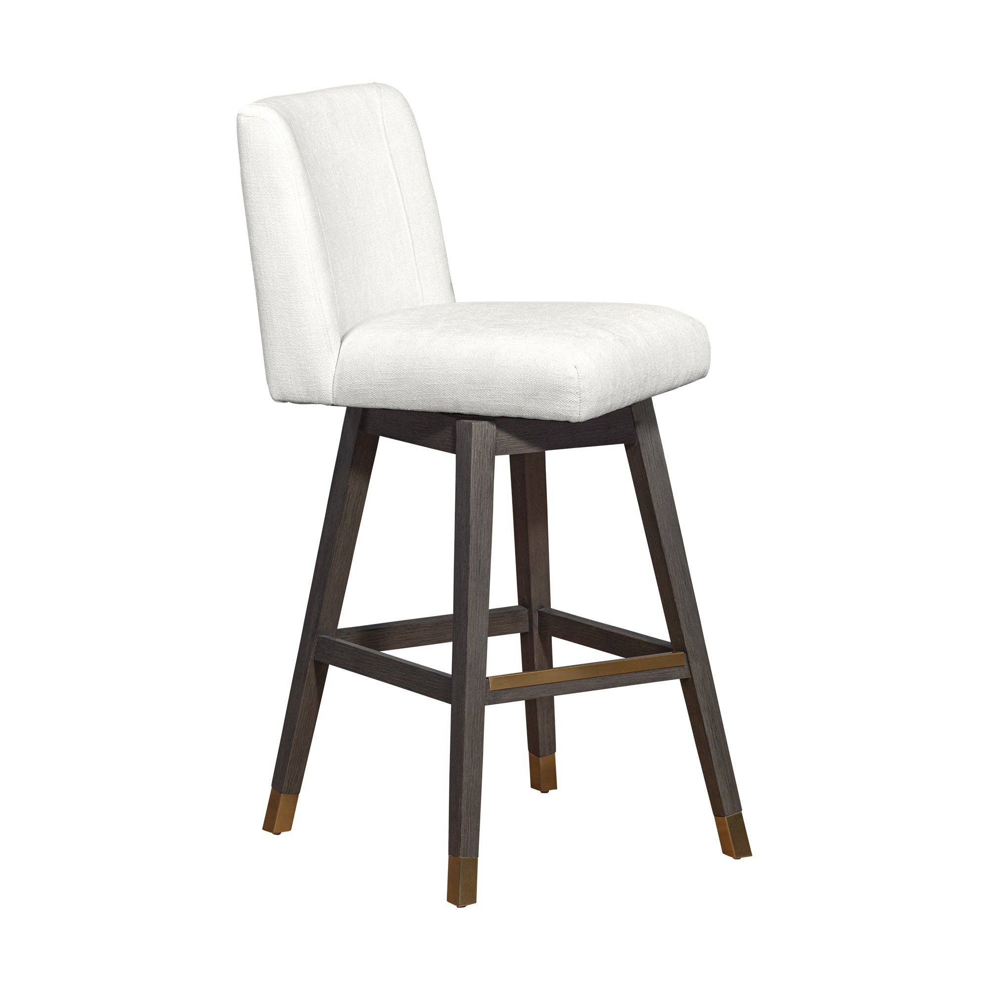 Armen Living - Wholesale Stool - Isabella Modern Upholstered Wood Swivel Barstool70