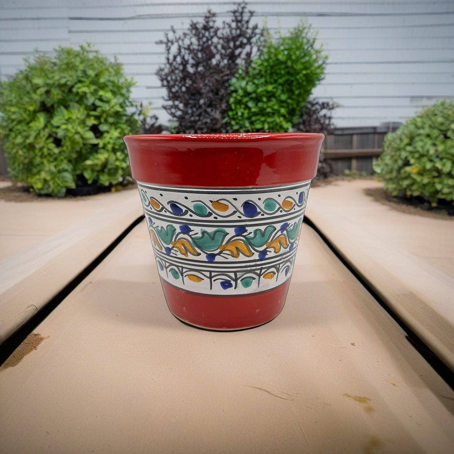 Etnico del Mondo - Wholesale Plant Pot - Tunisian Handmade Terracotta Ceramic Flower Pot #50