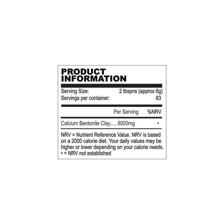 Ancient Purity - Wholesale Oral Supplement/Vitamin - Bentonite Clay - 500g Food Grade | Natural, Clean, Effective