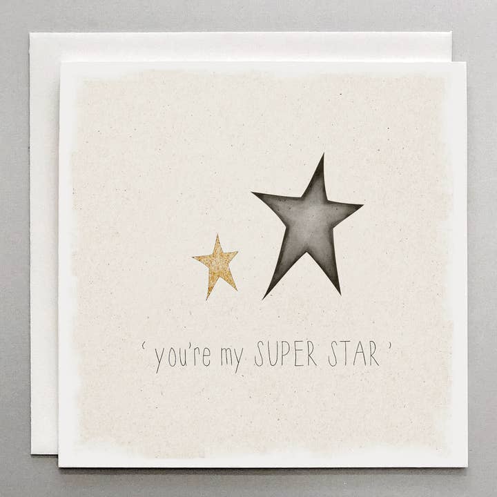 Susan Case Designs - Wholesale Congratulations Card - Superstar Greeting Card – Encouragement & Hero Theme