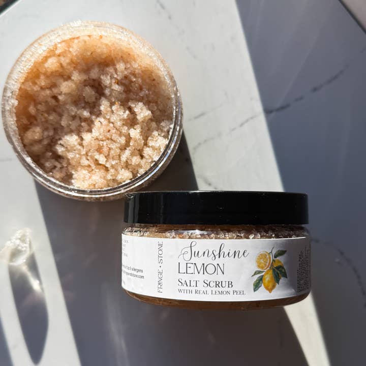 SUNSHINE LEMON - SALT SCRUB for wholesale by Fringe + Stone