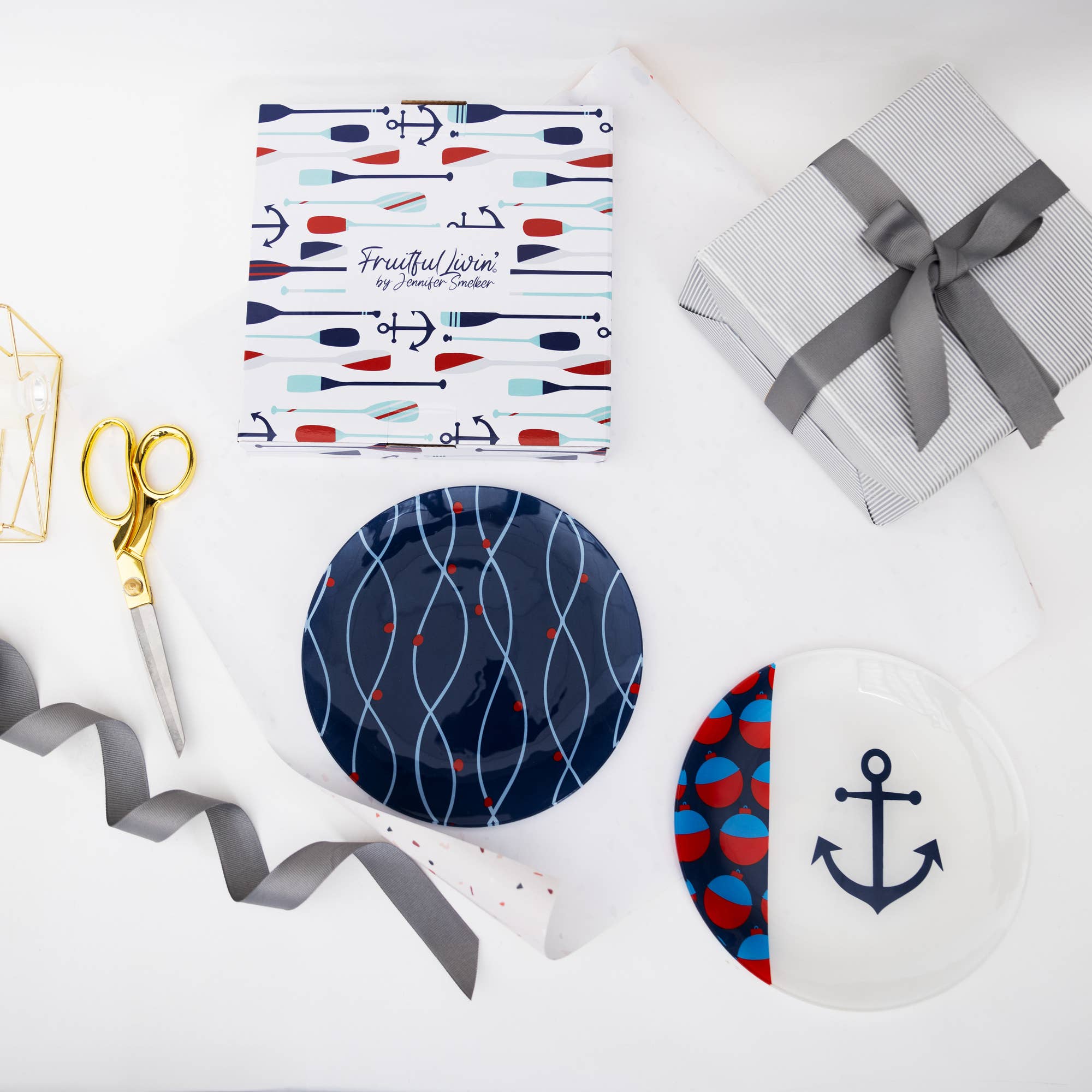 Pavilion - Wholesale Appetizer Serveware - Lake - 8" Glass Appetizer Plates (Set of 2)2