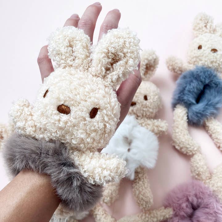 PopFizzCheers - Wholesale Stuffed/Plush Toy - Kids & Baby - Girl's Kid's Children's Stuffed Animal Bunny Scrunchie1