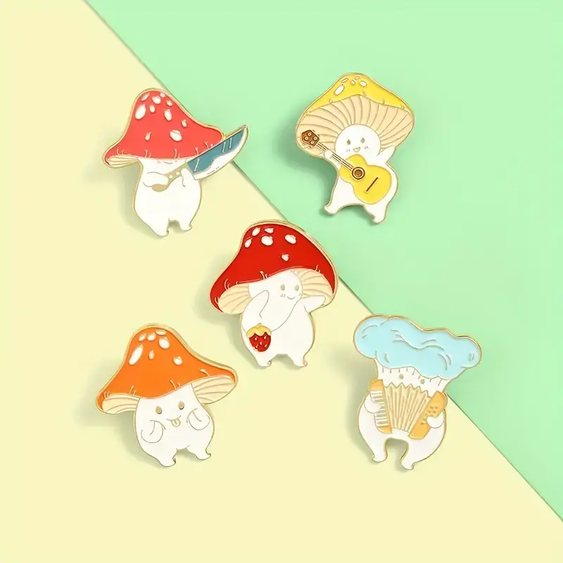 Magnifique Hearts - Wholesale Lapel Pin/Button - Creative Mushroom Enamel Pins for Backpacks and Clothes3