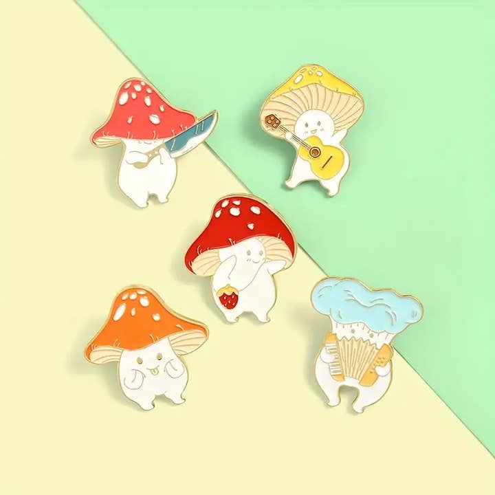 Magnifique Hearts - Wholesale Lapel Pin/Button - Creative Mushroom Enamel Pins for Backpacks and Clothes3