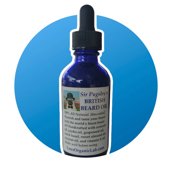 Lou's Organic Lab LLC - Wholesale Beard Styling Product - All-Natural British Beard Oil 2 oz1