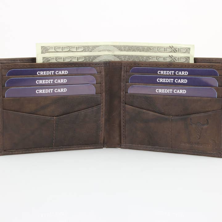 Leather Impressions Inc - Wholesale Wallet - Men's - Bifold Wallet w/ Removable Card Sleeve 1572510
