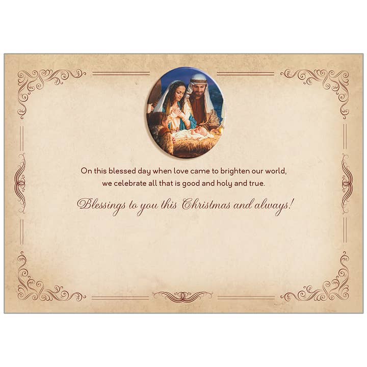 Legacy - Vente Cartes de Noël - Cartes de vœux O Holy Night Faith dans une boîte
