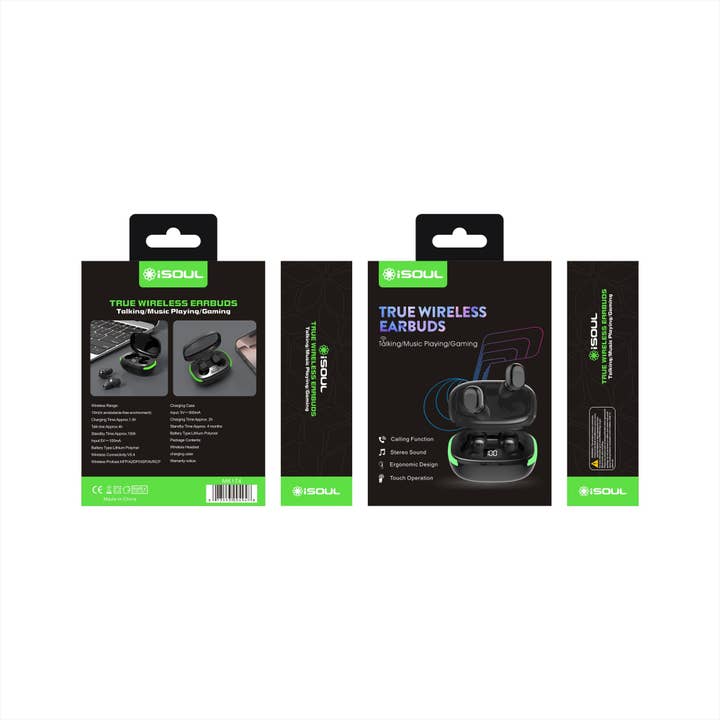 Mighty Wireless - Wholesale Headphones - iSoul True Wireless TWS Earbuds MK1743