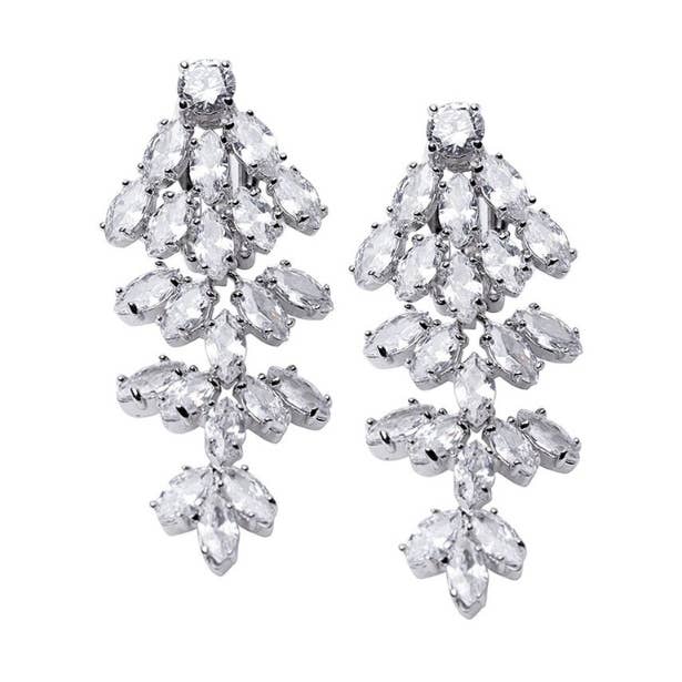 CZ by Kenneth Jay Lane - Vendita all'ingrosso Orecchini pendenti - Orecchini Marquise Waterfall0