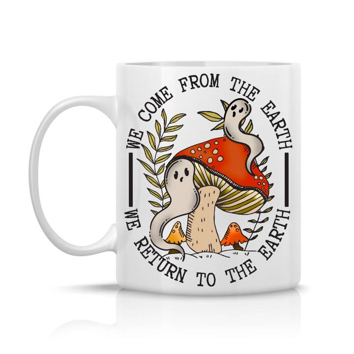 Ghost Mushroom koffiemok voor wholesale door Ace the Pitmatian Co