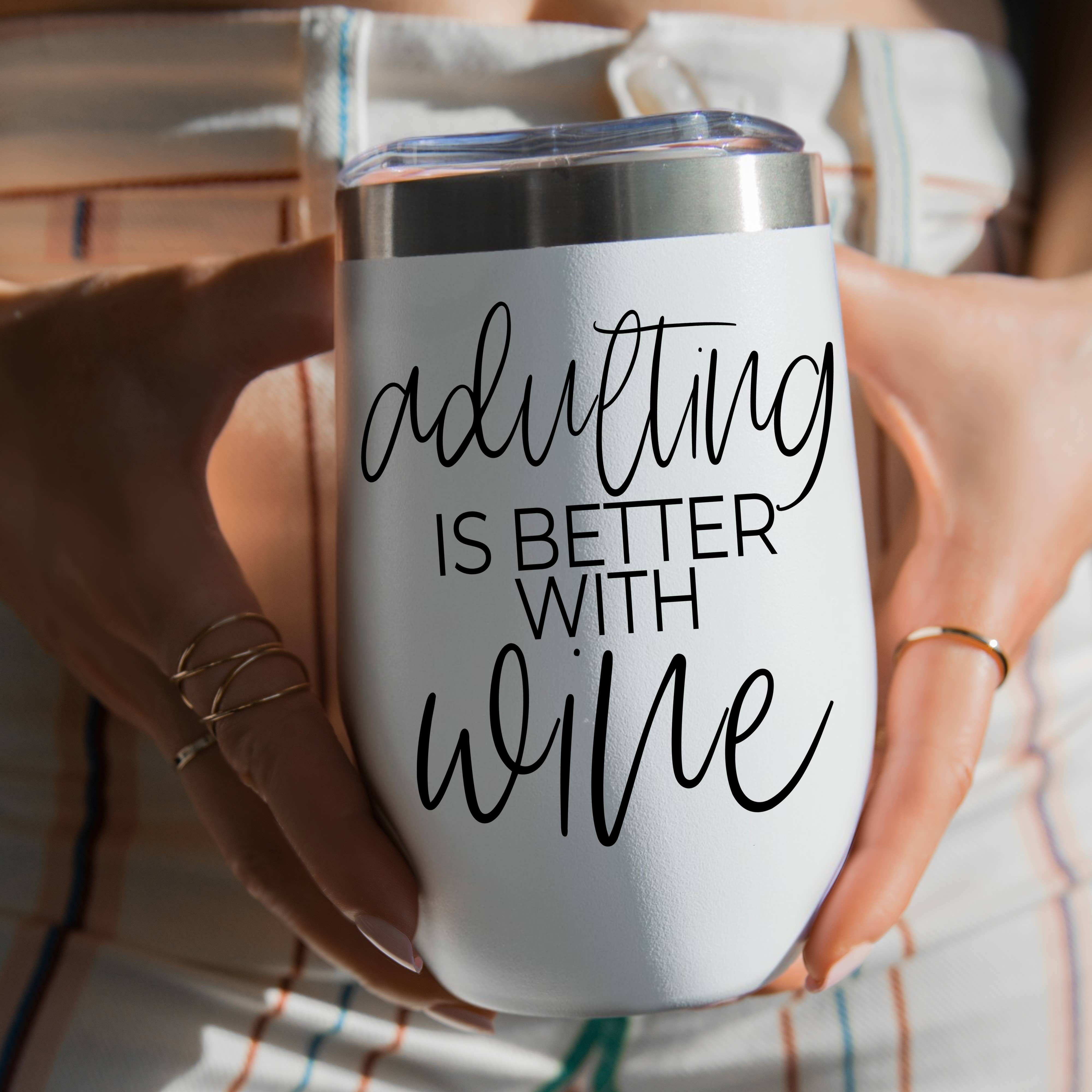 Gia Roma – copos e garrafas térmicas por atacado – Copo de Vinho com Tampa por grosso, Copos de Aço Inox 12oz13