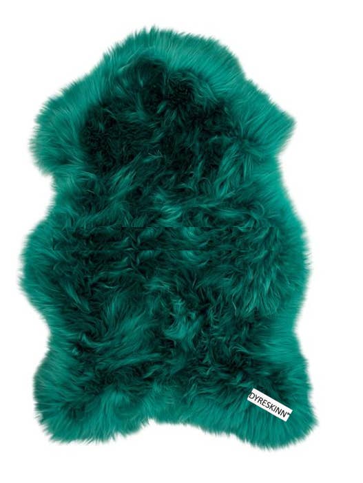 Piel de oveja verde 90-110 cm para venta al por mayor de DYRESKINN®