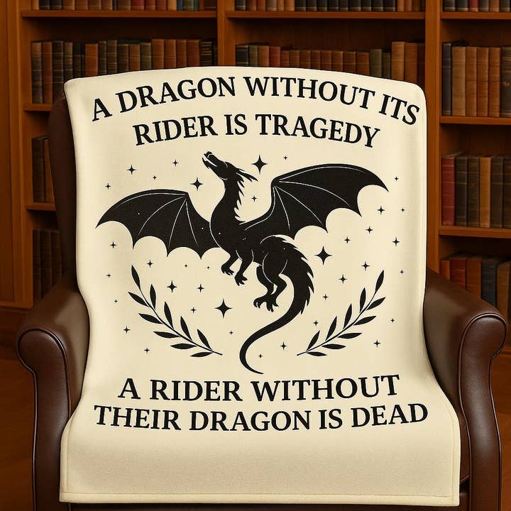 OhhhSoPeachy - Wholesale Throw Blanket - Fourth Wing Book Gift, Book Lover Gift, Fourth Wing Reader Present, Cozy Blanket for Bookworms, ACOTAR Merchandise5