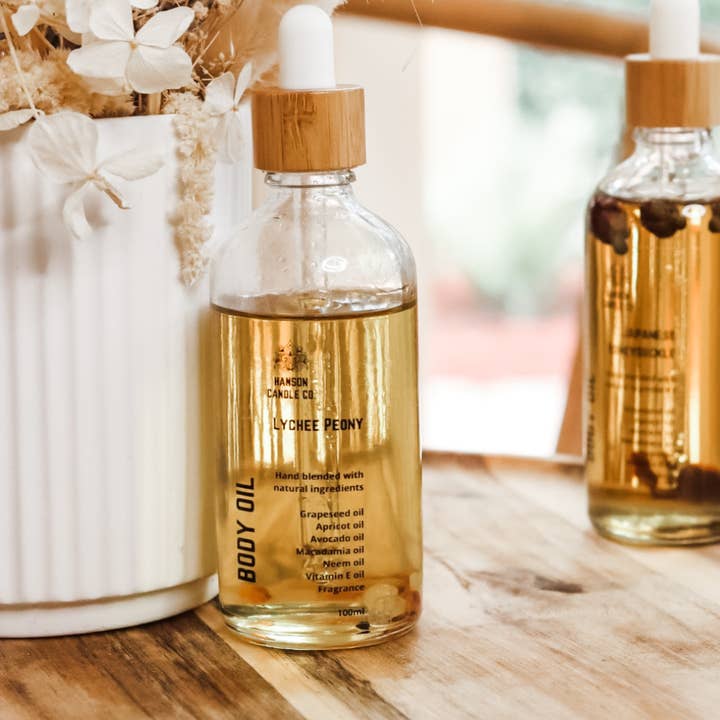 Hanson Candle Co. - Wholesale Bath/Body Oil - Natural hydrating Body Oil + Crystal Infused | 100ML11