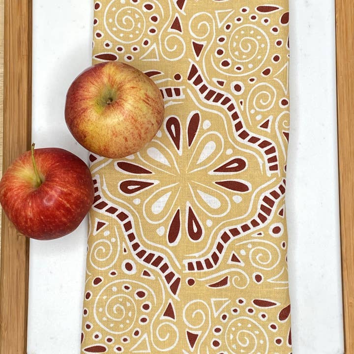 Cher the Fire - Wholesale Tea Towel - Tea Towel - Southwest Hacienda Verano linen towel and napkin2