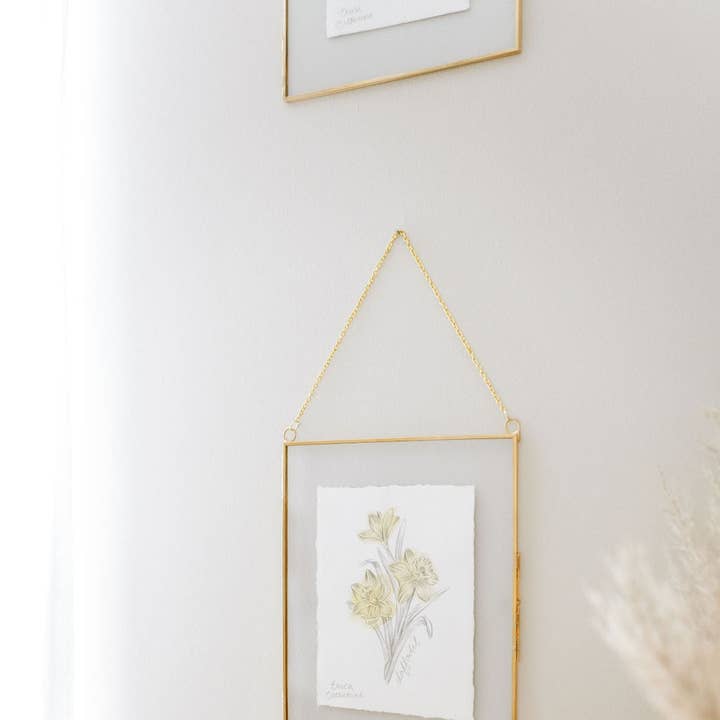 Geboortebloem van maart - Origineel minikunstwerk van narcissen voor wholesale door Erica Catherine Illustration