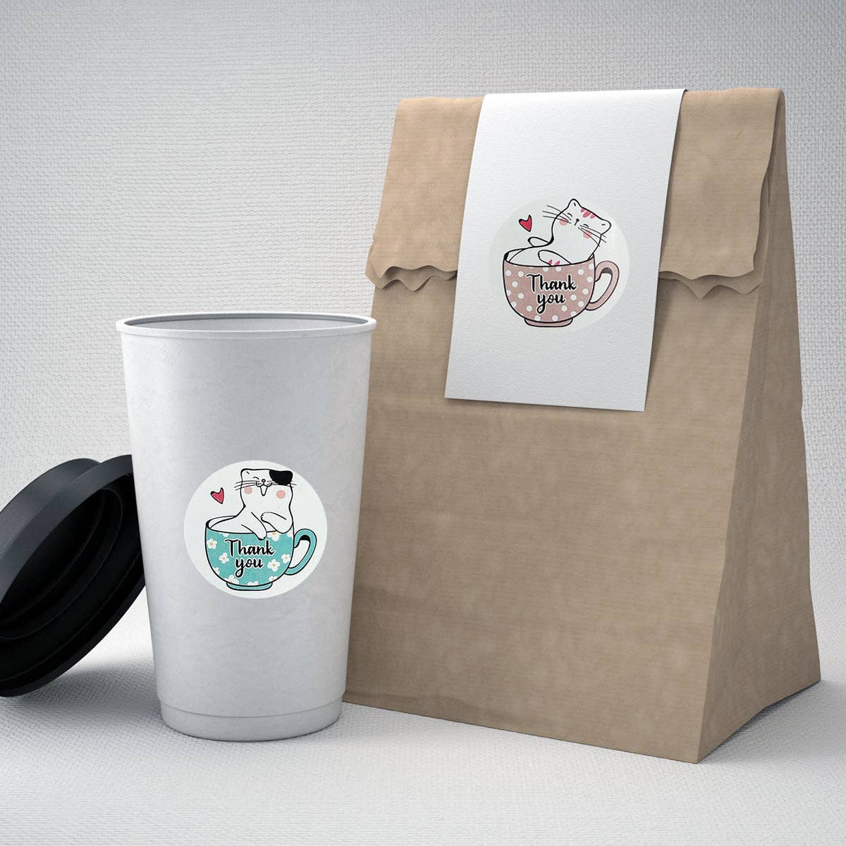 Wrapables.com - Wholesale Sticker - Wrapables 1.5" / 2" Thank You Stickers Roll23