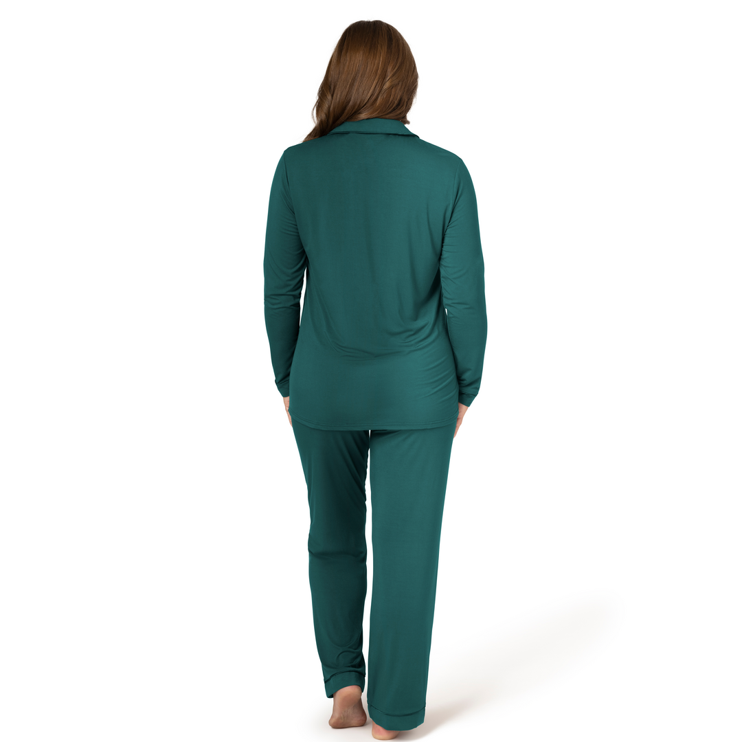 Kindred Bravely - Wholesale Sleepwear Set - Women's - Clea Bamboo Classic Long Sleeve Maternity & Nursing Pajama24