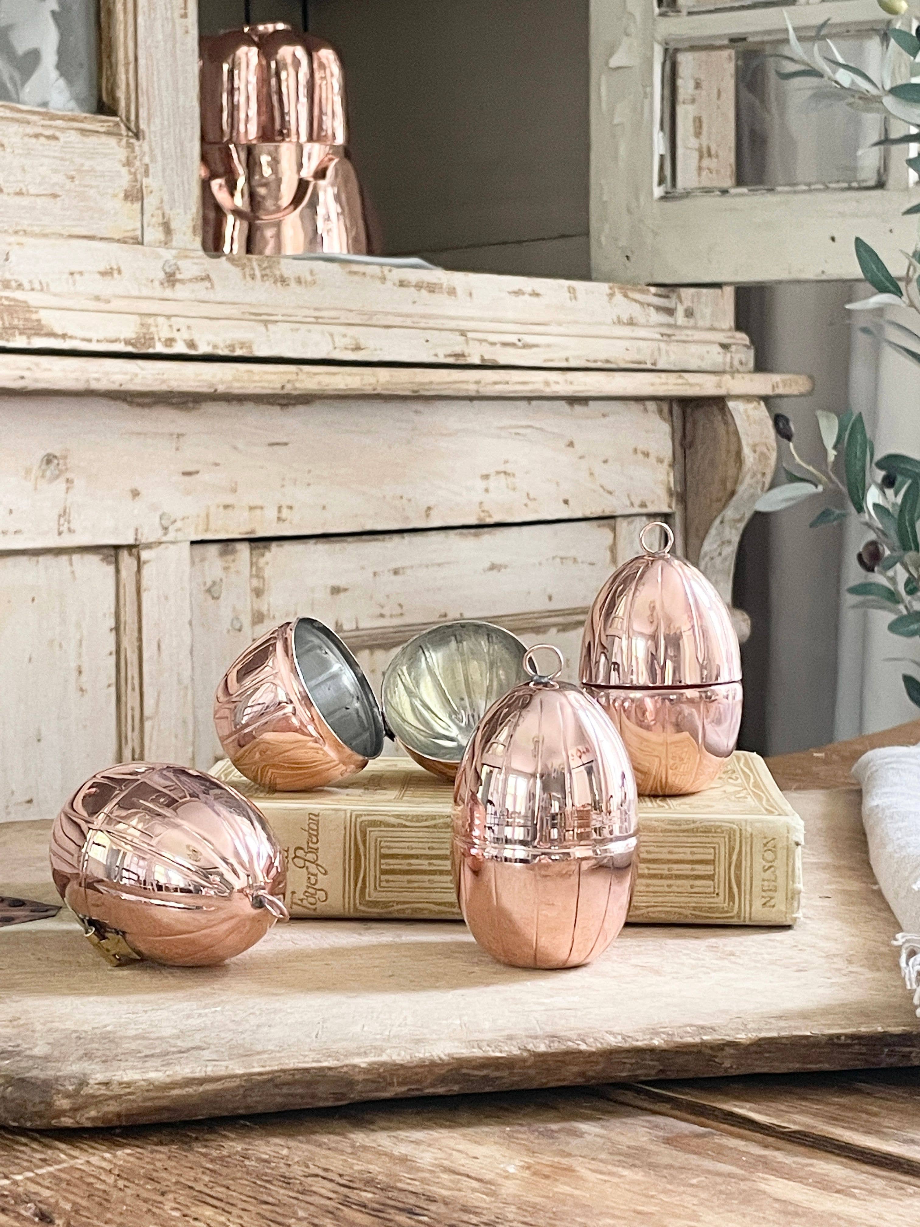 Coppermill Kitchen LLC - Wholesale Ornament - Coppermill Kitchen Vintage Inspired Fluted Egg Ornaments3