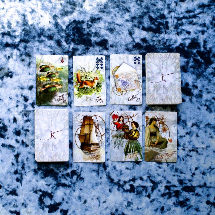 Red Wheel/Weiser LLC - Wholesale Tarot Cards - The Sirens’ Song: 40 Lenormand Cards, 38 Kipper Crds & 144Bk13