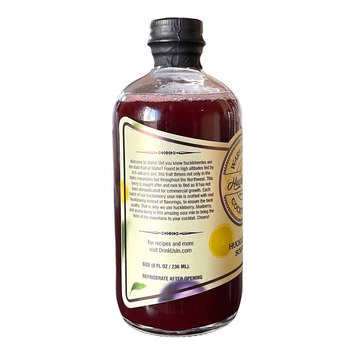 Warn Reserve Cocktail Co. – wholesale Cocktailmix/-sockerlag – Huckleberry Sour Mix (8 fl. oz.) flaska5