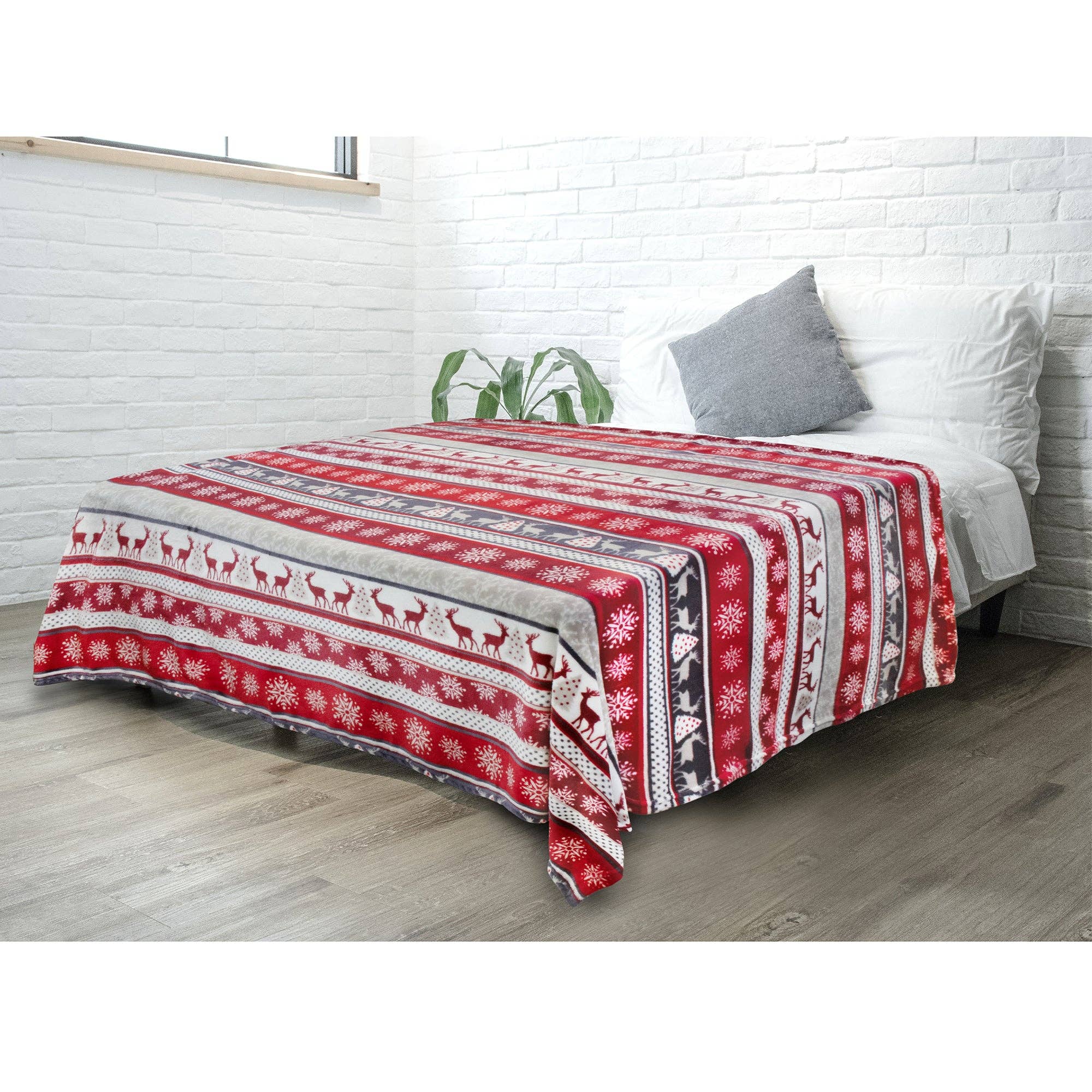 Pavilia – wholesale Prydnadsfilt – Pavilia julfleecefilt med säsongsmotiv2