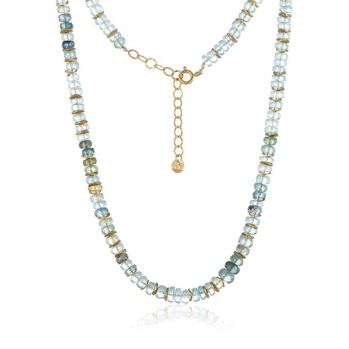 Colar Festivo em Verde Aqua por atacado de Mabel Chong