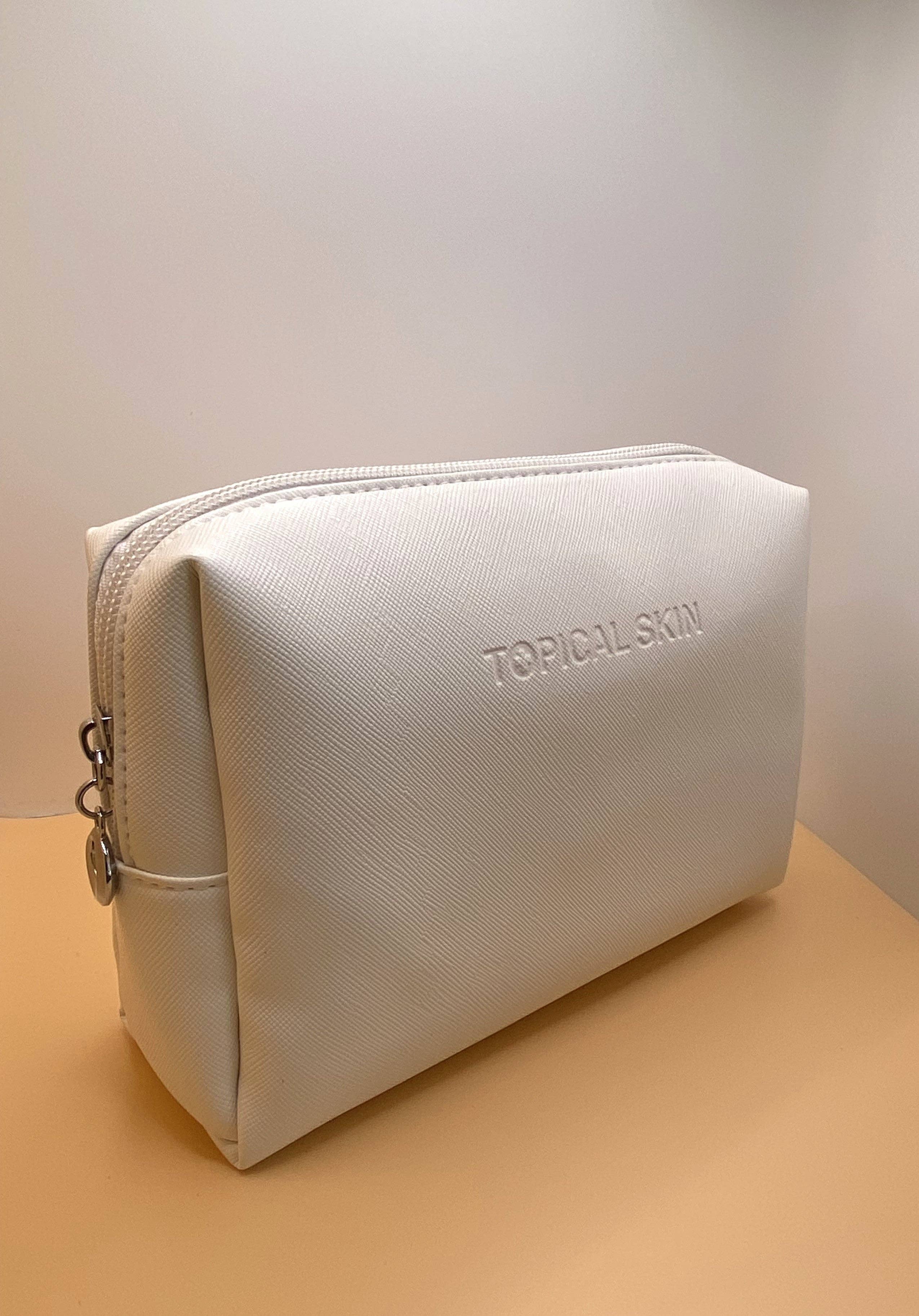 Topical Skin LLC - Wholesale Makeup/Cosmetic Bag - Vegan Saffiano Leather Classic Cosmetic Bag1