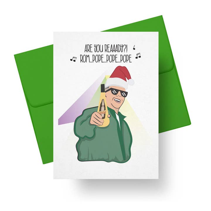 Paper Tacos® - Wholesale Christmas Card - Feliz Navidad Chistoso Rompope Holiday Humor Card