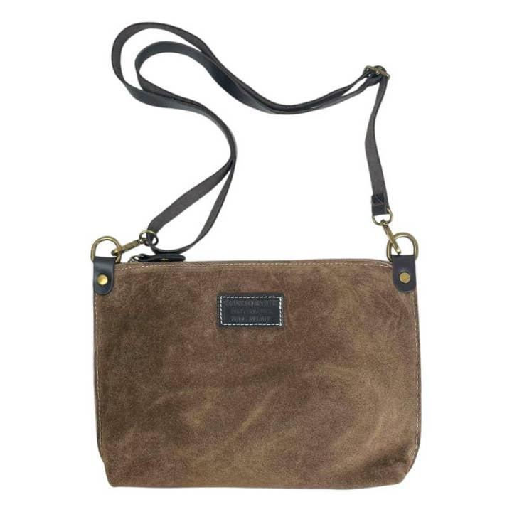 Chenson & Gorett - Wholesale Shoulder Bag - Women's - Italian Suede Leather Crossbody Bag with Zipper3
