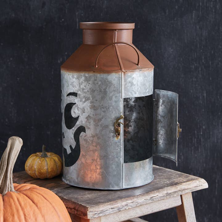 CTW Home Collection - Wholesale Lantern - Jack-O-Lantern Milk Can Luminary