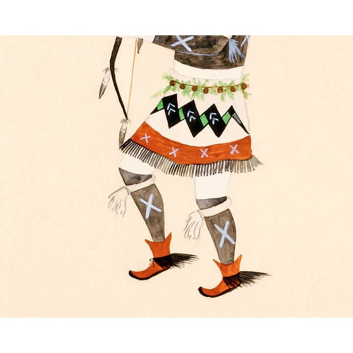 Rock Paper Scissors Wall Art - Vente Affiche d'art - Impression d'art vintage Awa Tsireh | Danse du buffle indien Pueblo | Peinture amérindienne | Art mural tribal | Cadeau écologique giclée3