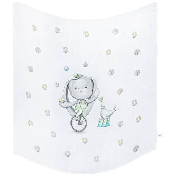 Lange en bambou 120x120 Effik The Juggler Limited Edition pour la vente par Effiki