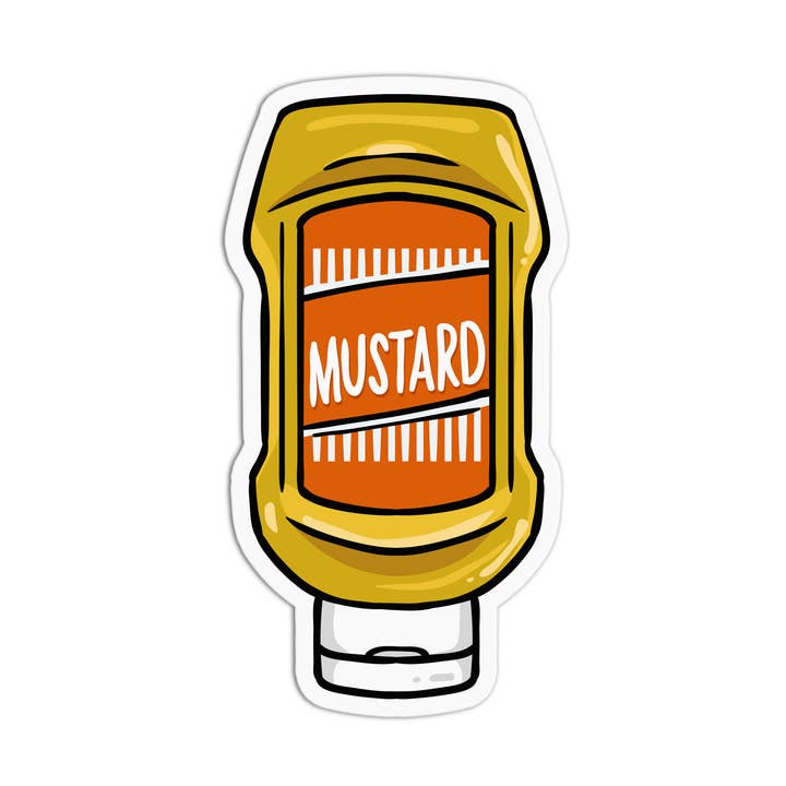 Mustard Sticker Market Vinyl Textured Sticker for wholesale by Girls Printing House