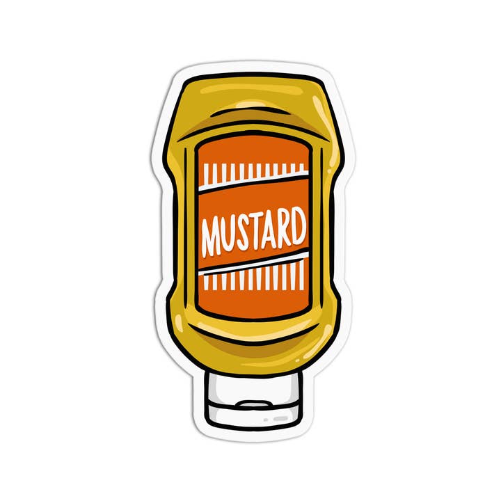 Mustard Sticker Market Vinyl Textured Sticker for wholesale by Girls Printing House