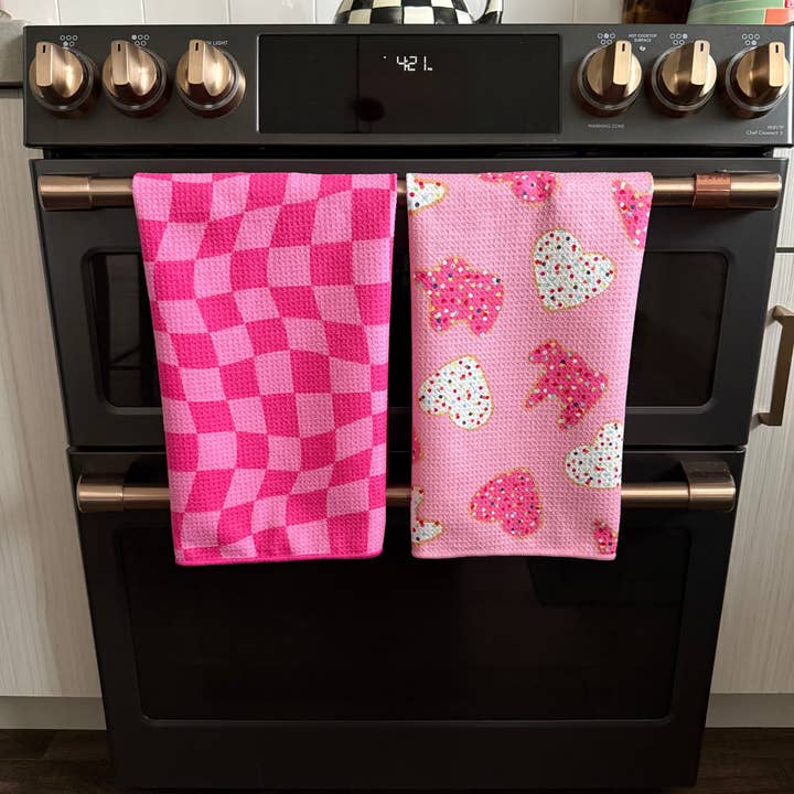Pink Pinkstir: Double-Sided Hand Towel for wholesale on Faire2