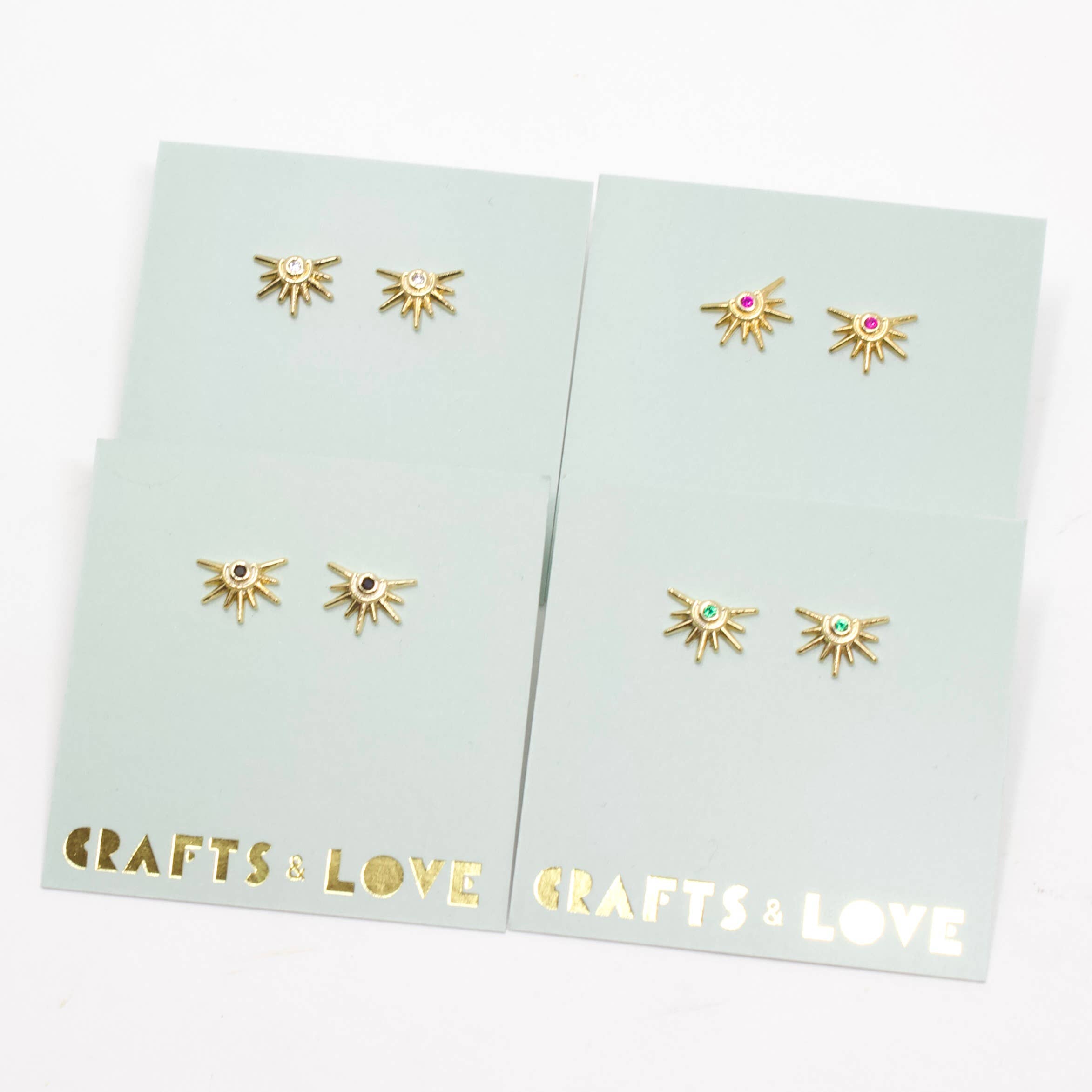 Crafts & Love - Wholesale Stud/Post Earrings - Starburst Studs1