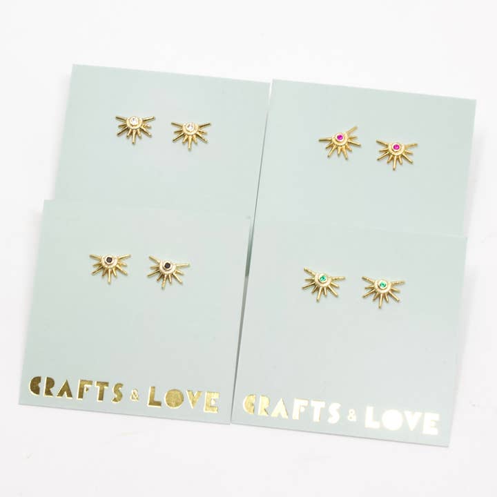 Crafts & Love - Wholesale Stud/Post Earrings - Starburst Studs1