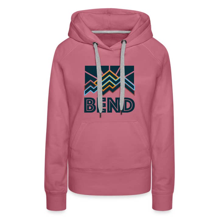 Premium Women's Bend, Oregon Hoodie for wholesale by Hey Mountains