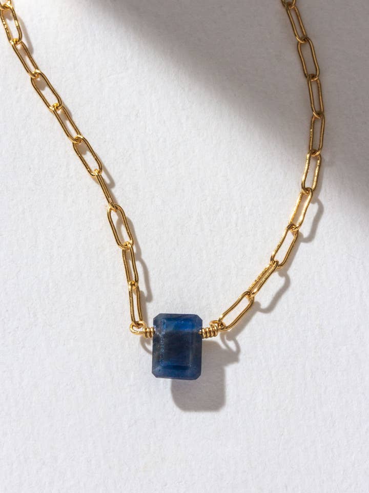 Prism Gems Birthstone Necklace - September for wholesale by Luna Norte